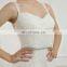 EB15093 A line scoope Sweetheart lace cover beaded & satin sash Elegant wedding dress