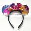 multicolor mermaid ear mickey mouse ear headband