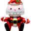 christmas set banner with santa claus and a slip inflatable helium air foil balloon for christmas decoration