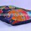 Handmade Kantha Work Pillow Cover Throw Decor Ethnic Large Size Vintage Saree Pillow Case