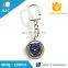 Newest fashion custom logo metal trolley coin key chain zinc alloy soft enamel trolley coin keyring