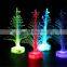 Wholesale supplier multicolor led lighting mini fiber Christmas tree for Christmas promotional gift