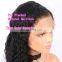 Kinky curly human hair lace front wig brazilian human hair