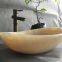 Chna Honey Onyx Bathroom Wash Oval Basin Luxury Onyx Vessle Sink