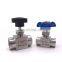 Adjustable needle valve 1/8" 1/4" 3/8" 1/2" female thread stainless steel high pressure Flow Control shut off crane needle valve