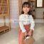 6688/Hot Selling Kids Shirts Flower Embroidery Designs Long Sleeve Baby Girls Fashion Casual Top