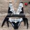 Women Swimming Suit Female Lace Solid Swimsuit Bikini Push Up Bikini Set Swimsuits Biquini Bodysuits Bather Suit Swimwear