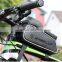 Waterproof bike handlebar bag accessories storage bicycle bag with 6 inch phone screen .