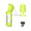 HQP-WS003 HongQiang Pet Portable Drinking Bowl 3 in 1 Multifunction Poop Scoop Waste Bag Dispenser Water Bottle Cup With Filter