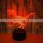 Optical Illusion Color Changing LED Night Light Table Desk Lamp Kids 3d Dinosaur Night Light