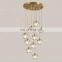 Cheap Modern Luxury Indoor Lighting Ceiling Glass Pendant Lamp Ball Lighting Fixture Chandelier