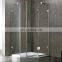 Strong Bathroom tempered glass stainless steel frame shower room