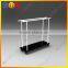 Clothes display rack with wheels