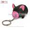 Popular Promotional Gifts Plastic Soft PVC Piggy Shaped Key Chain