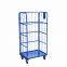 Roll Cage Lockable Rolling Steel Metal Storage Cage Pallets with wheels