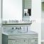 Modern stainless steel cabinet with washing machine design