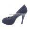 Hollow out lace brand new design beeptoe party wear high heels dress shoes