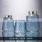 Top Quality Promotional Custom Blue Transparent Glass Vase Restaurant Home Decor Luxury Decoration