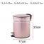 Household  customized color stainless steel soft closing 5L round trash can soft close pedal bin in stainless steel