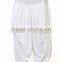 Indian Women Cotton White Color Dhoti Patiala Salwar Trouser Baggy Pants Ethnic Wear Casual Wear Traditional Wear Loose Fit Pant