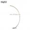 HUAYI High Quality Minimalist Style Modern Curved Arc 24w Living Room Night Corner Standing LED Floor Lamps