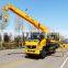 Cheap telescopic folding boom truck mounted crane mobile crane