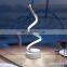 Modern LED Table Lamp Dimmable Desktop Bedside Decorative Indoor Spiral Wave LED Desk Lights