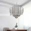 Modern Home Iron Pendant Lamp Indoor Home Hotel LED Hanging Light Minimalist Mesh Metal Chandelier