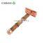 100 Biodegradable Bamboo Green Reusable Logo Rose Gold Shaving Safety Barber Razor