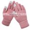 Women Men Knitted Winter acrylic Gloves Warm Thick Gloves Touch Screen Gloves