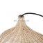 Indoor Minimalist woven rattan wall lamp shade natural ceiling pendant lampshade