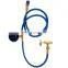 Car Refrigerant Charging Hose Kit with Gauge Self-sealing Can Tap Valve Charge R134A R22 R290 A/C AC Recharge