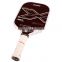 ARRONAX 2024 New Football Pattern 3D18K Cube Carbon Fiber Thermoformed Pickleball Paddle USAPA Approved