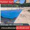 Production and installation of rubber gas shield dam, urban high head landscape dam, and water retention dam
