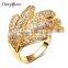 High Street Fashion Dress Jewelry Cubic Zirconia Micro Setting Women Luxury Ring