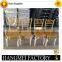 Steel Stackable gold bamboo chair