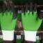 white polyester thread 13 gauge knitted green wave wrinkled latex hand full coated fingers top double coated safety work gloves