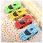 Creative cartoon car styling eraser Kindergartener pupils prize Stationery color rubber factory manufacture