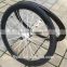 FLX-WS-CW06 : Carbon Cycling Road Bike Clincher Wheelset 60mm Rim ( Basalt Brake Side ) white spokes , white hub
