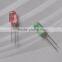 Diffused Green 5mm Oval Led diode 110 / 60 degree viewing angle