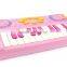China manufacturers plastic pink child piano electronic organ musical keyboard MT801068