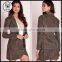 2015 Women Winter Long Sleeve Faux Suede Blazer