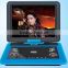 factory 12.1inch portable dvd player with mp3/4/5 function big screen portable dvd player