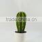 Best selling high simulation medium size green artificial succulent /cactus with melamine pot