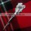 Celtic Design Kilt Pin In Chrome Finished Made Of Brass Material