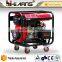 four wheels transportable 1.8KVA welding generator
