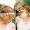 2015 Korea Style Snake Chain Clear Crystal Flower Hairband Bridal Hair Accessories