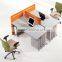 customized cubicle aluminum partition modular glass workstation desk separation(SZ-WST614)