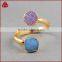 18k yellow gold-plated base metal open ring with druzy tone stone                        
                                                Quality Choice