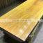2016 Hot Sales Africa Style Side Sceap Pure Yellow Rose Wood Table Top
